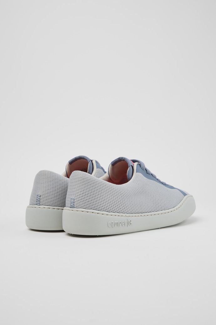 Back view of Peu Touring Blue Engineered Materials Sneakers for Women.