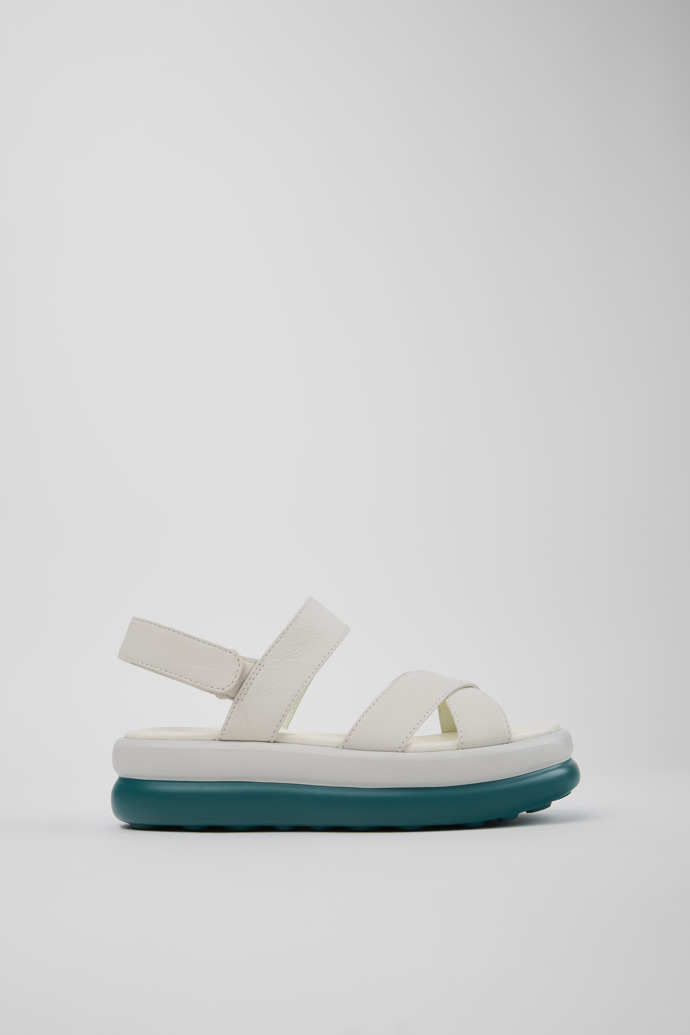 Pelotas Flota Up Sandalias de piel blancas para mujer.