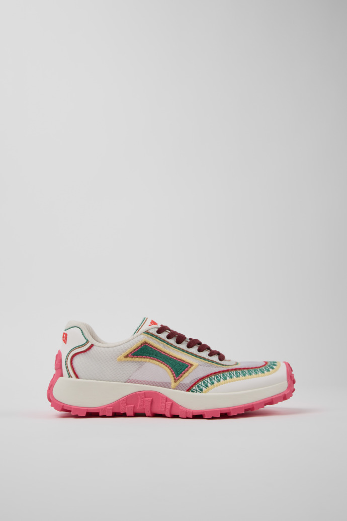 Side view of Twins Multicolor Textile Sneakers for Women.