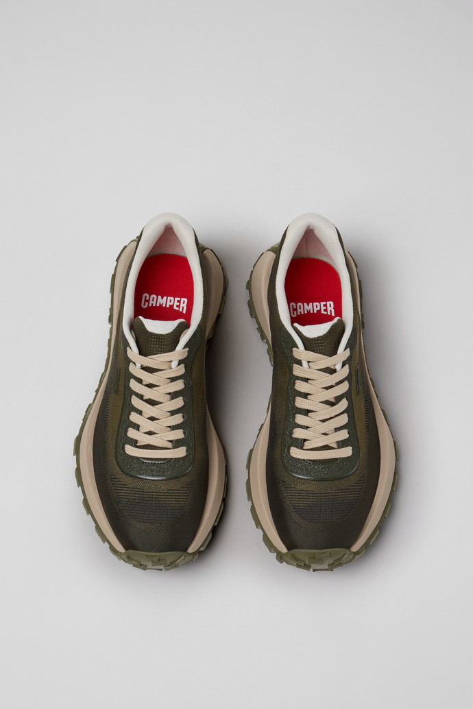 Drift Trail Grüne Sneaker aus recyceltem PET und technisch entwickelten Materialien für Damen.