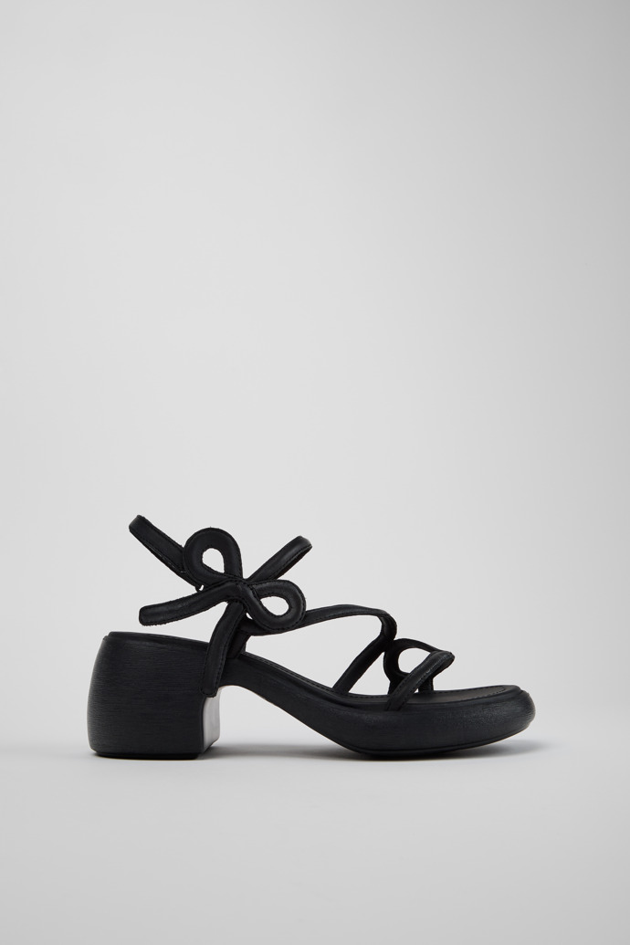 Twins Sandali in pelle nera Da donna.