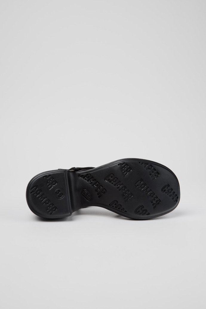 Twins Sandali in pelle nera Da donna.