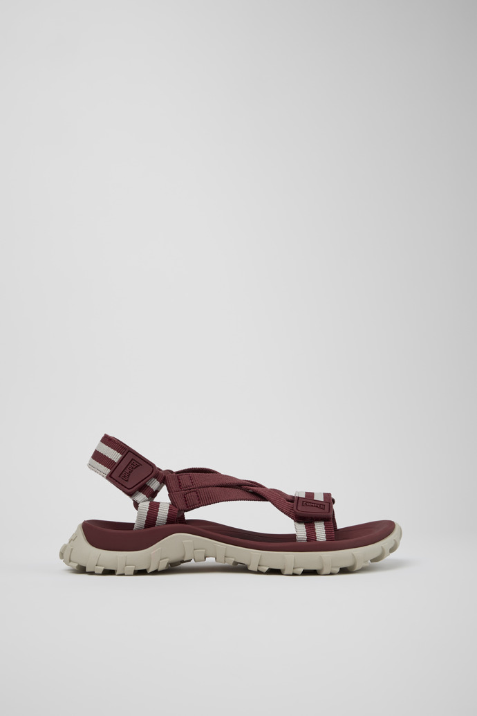 Side view of Drift Trail Sandal Burgundy Textile Sandals for Women.