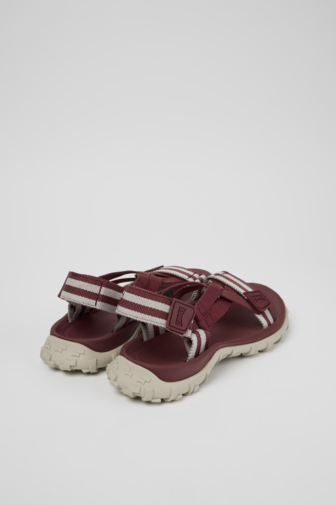 Back view of Drift Trail Sandal Burgundy Textile Sandals for Women.