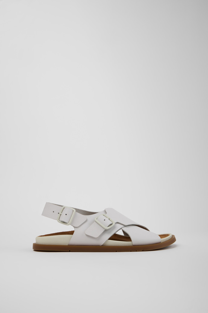 Lluc Sandal Sandali in pelle bianchi Da donna.