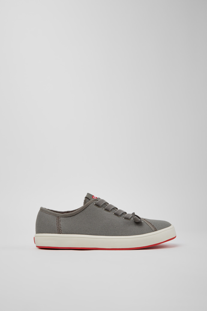 Side view of Peu Rambla II Gray Textile Sneakers for Women.