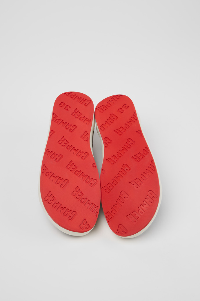 The soles of Peu Rambla II Gray Textile Sneakers for Women.