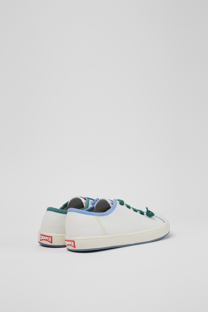 Twins 女裝白色織物運動鞋。