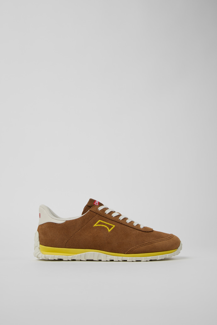 Drift Walk Braune Sneaker aus Veloursleder und Leder Für Damen.