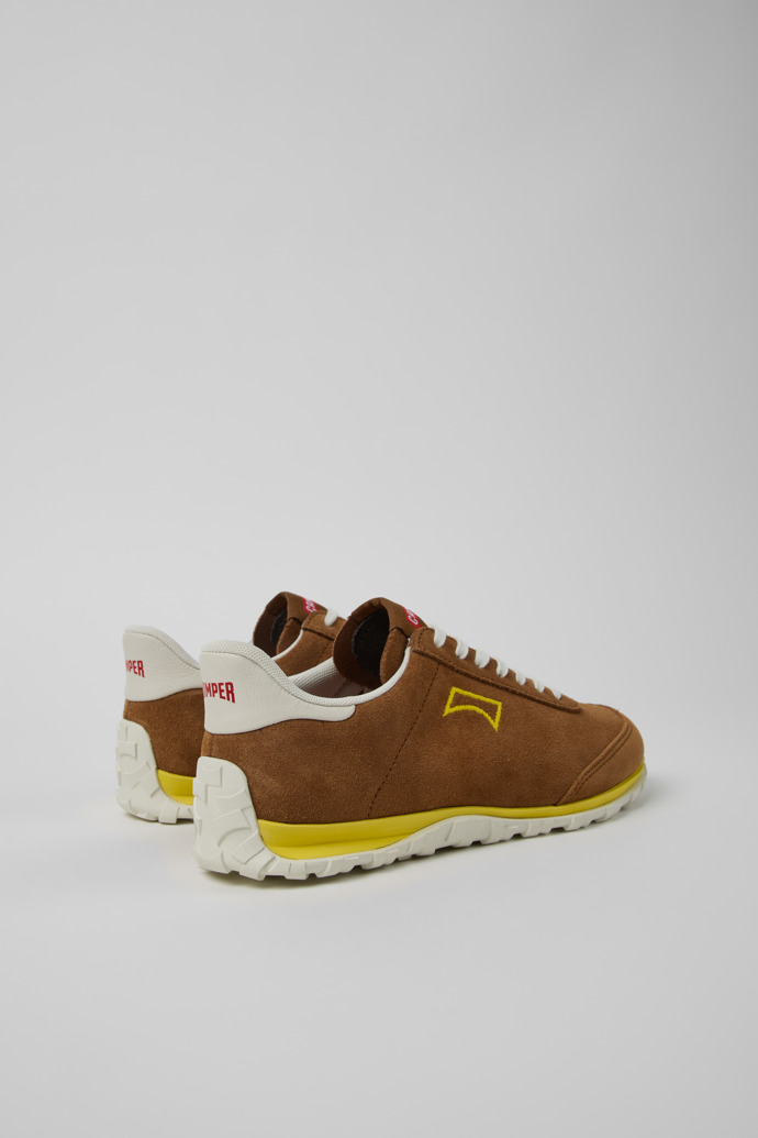 Drift Walk Braune Sneaker aus Veloursleder und Leder Für Damen.