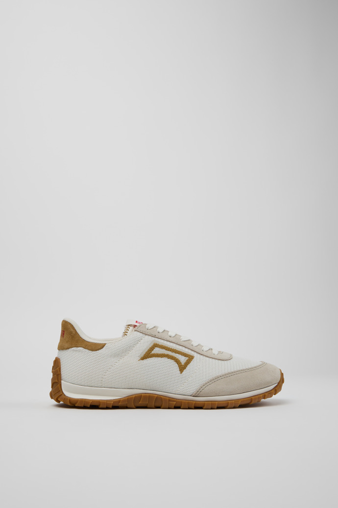 Side view of Drift Walk Multicolor Textile and Nubuck Leather Sneakers for Women.