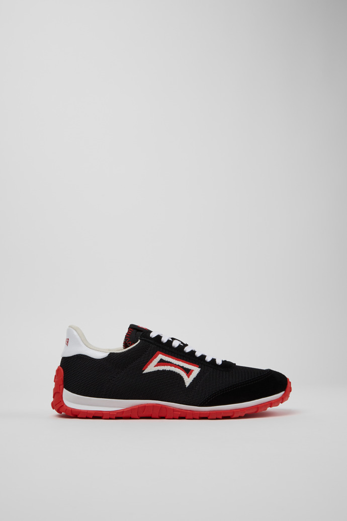 Side view of Drift Walk Multicolor Textile and Nubuck Leather Sneakers for Women.