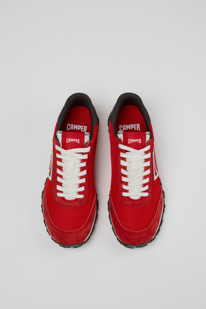 Overhead view of Drift Walk Multicolor Textile and Nubuck Sneakers for Women.