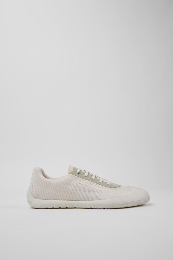 Side view of Peu Path+ White Recycled Engineered Materials Sneakers for Women.