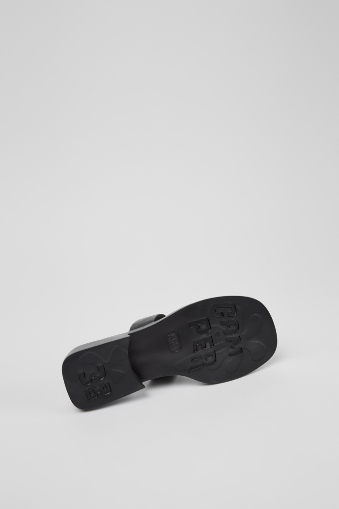 Dana Sandalias de piel negra para mujer.