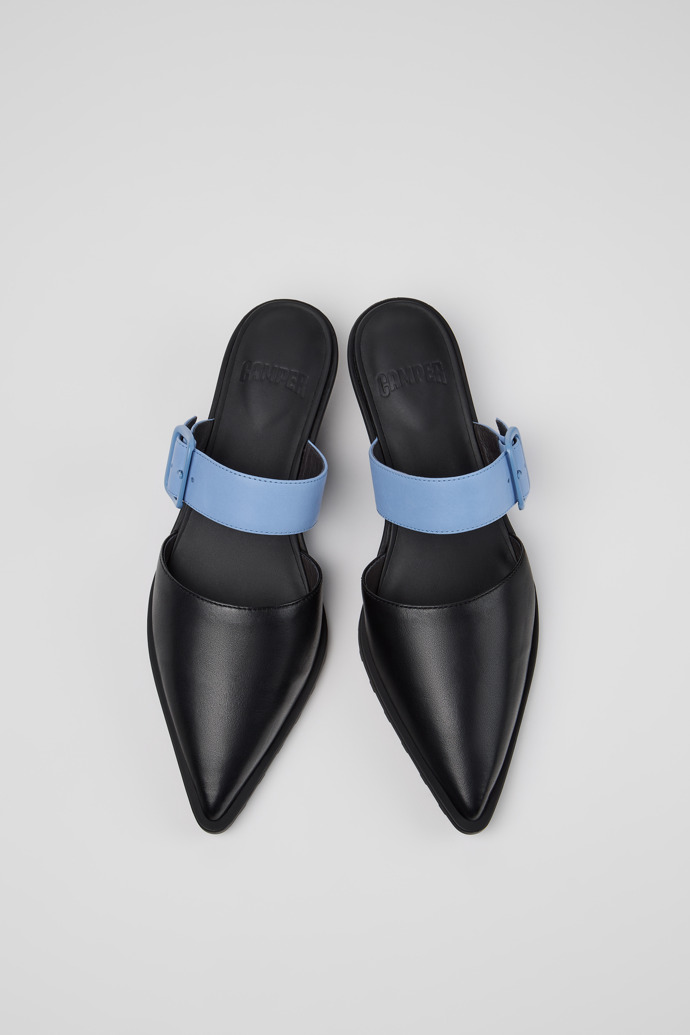 Anita Schwarze halboffene Lederschuhe Für Damen.