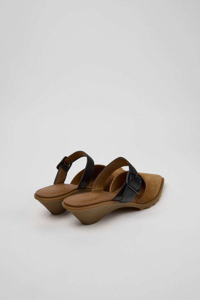 Anita Scarpe semiaperte marroni in nabuk e pelle Da donna.