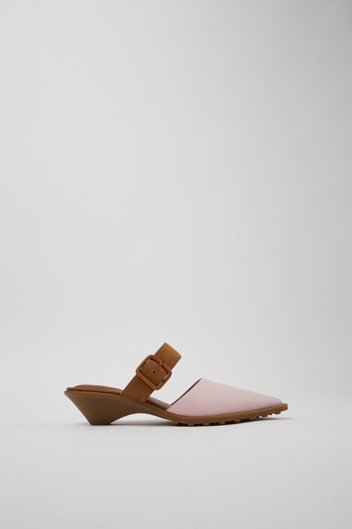 Anita Pinke halboffene Schuhe aus Leder und Nubuk Für Damen.