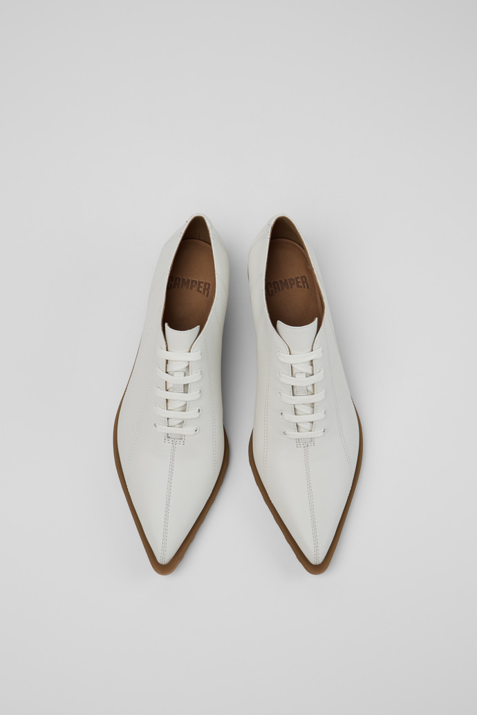 Anita Zapatos de piel blancos para mujer.