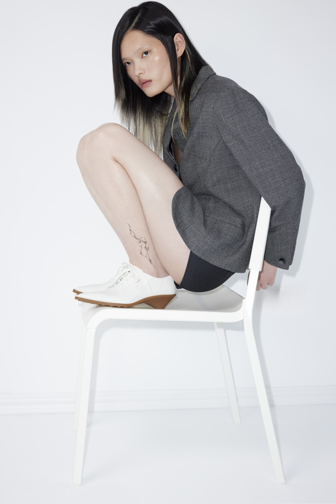 Anita Zapatos de piel blancos para mujer.