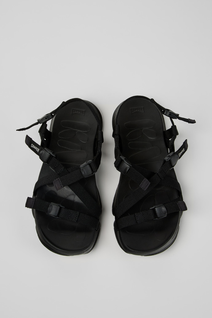 Karst Sandal Schwarze Textilsandalen Für Damen.