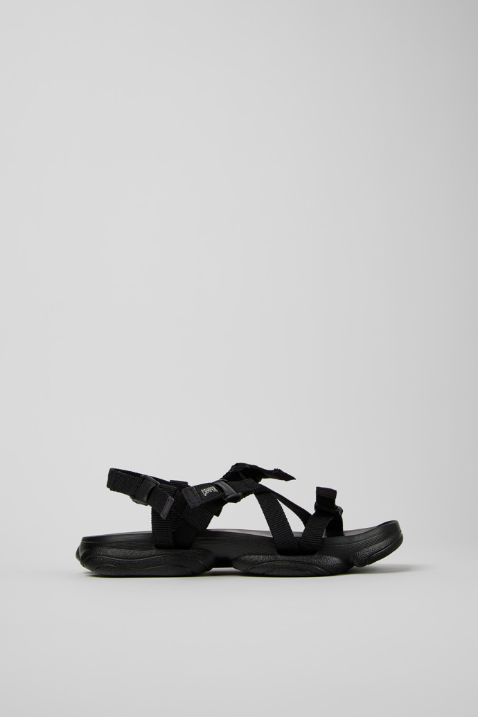 Karst Sandal Schwarze Textilsandalen Für Damen.