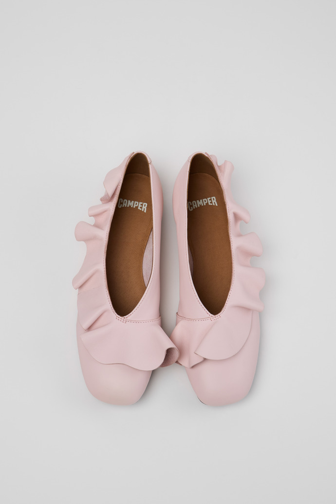 Casi Myra Bailarinas de piel rosa para mujer.