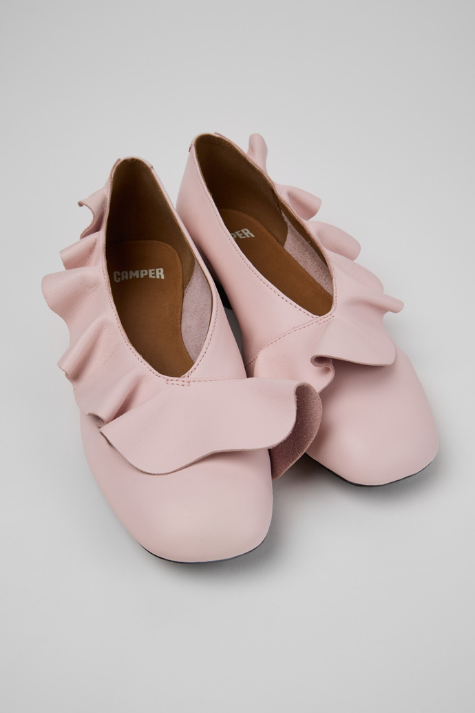 Casi Myra Bailarinas de piel rosa para mujer.