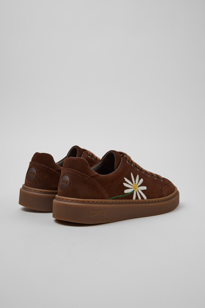 Back view of Twins Multicolor Suede Sneakers for Women.
