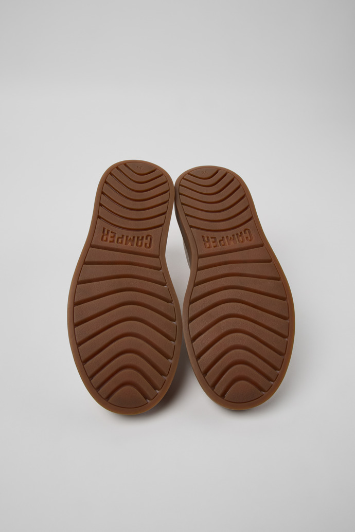 The soles of Twins Multicolor Leather Sneakers for Women.