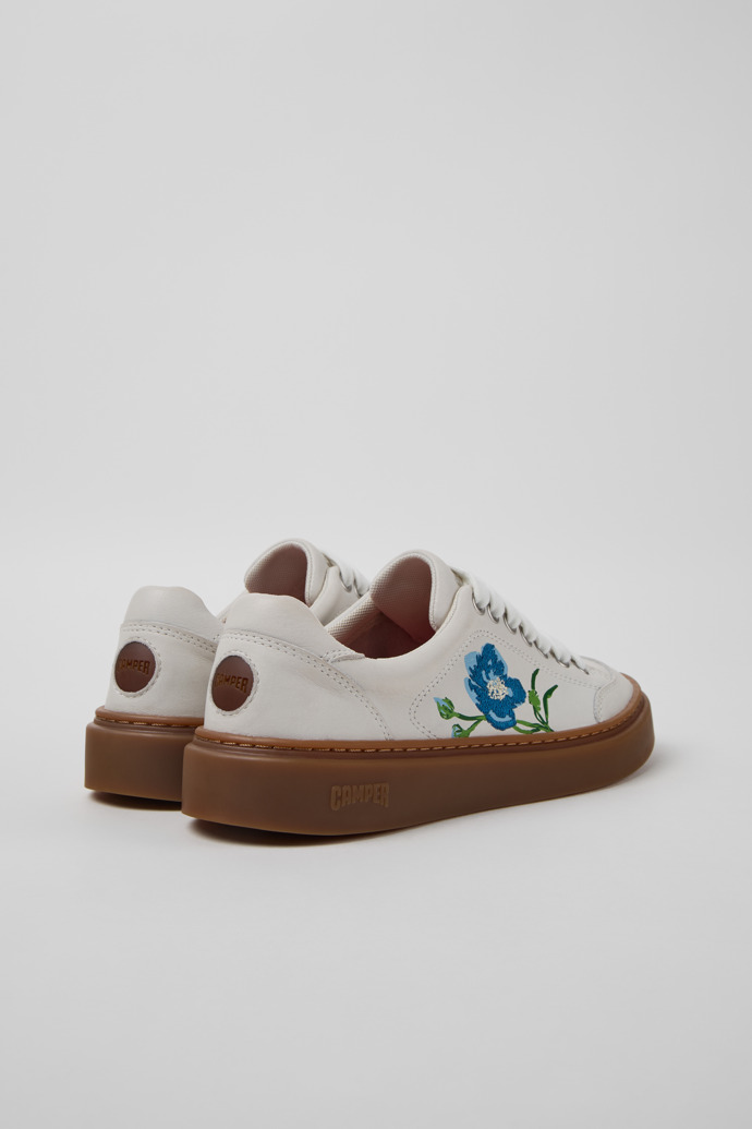 Back view of Twins Multicolor Leather Sneakers for Women.