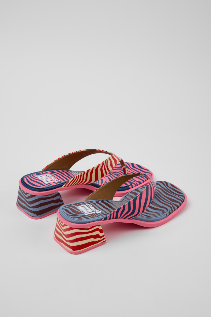 Twins Sandalias de piel multicolor para mujer.