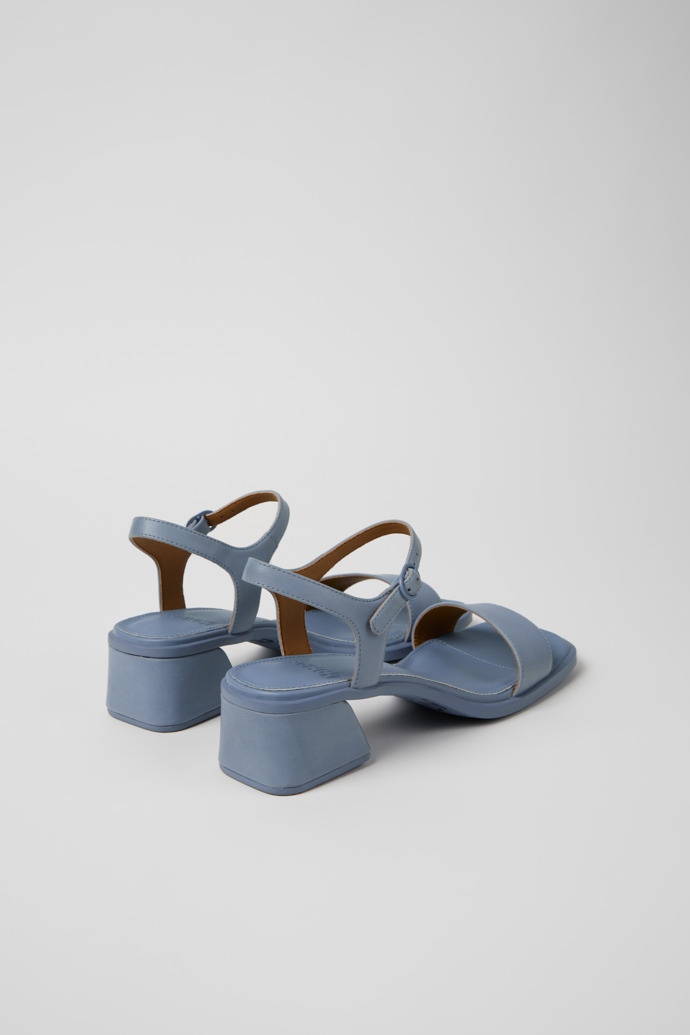 Back view of Kora Sandal Blue Leather Sandals for Women.