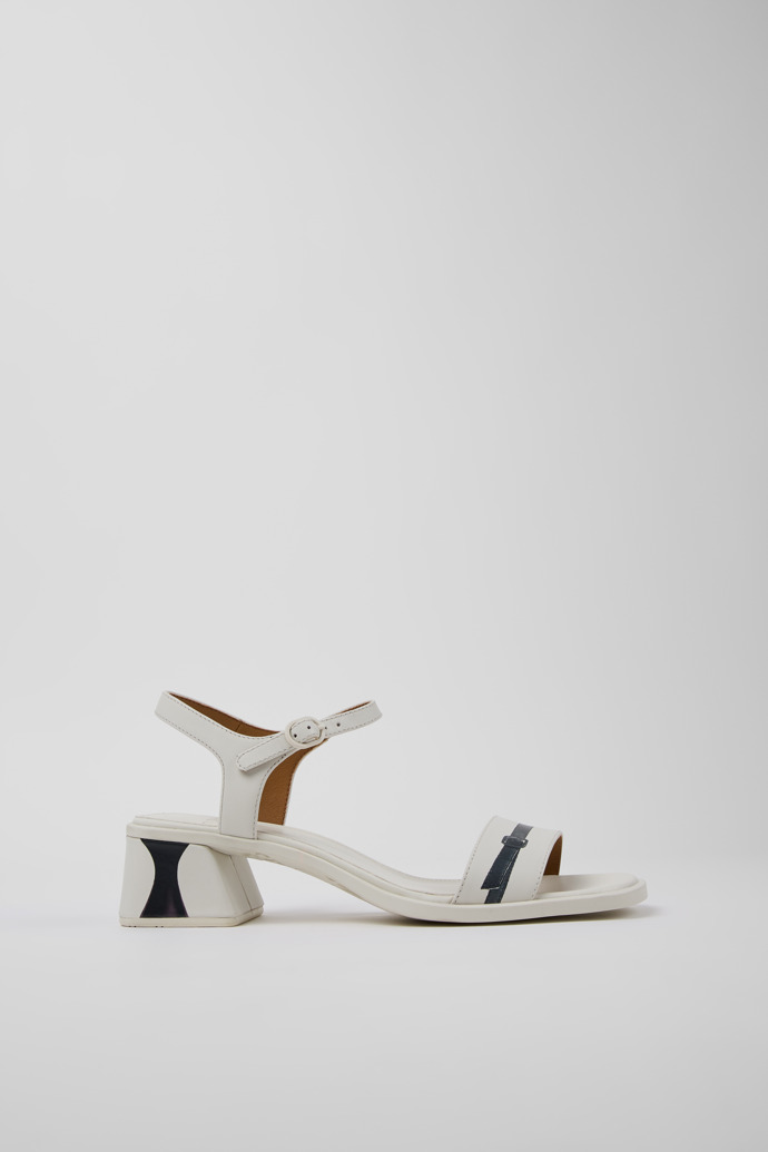 Kora Sandal Sandalias de piel blancas para mujer.