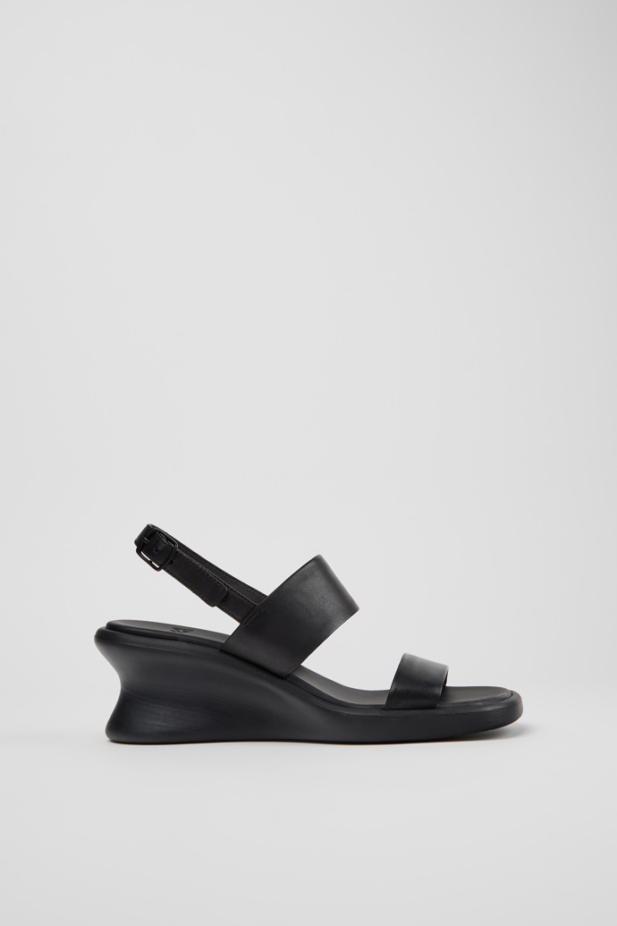 Louise Sandal Sandalias de piel negras para mujer.