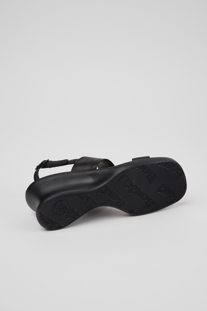Louise Sandal Sandalias de piel negras para mujer.
