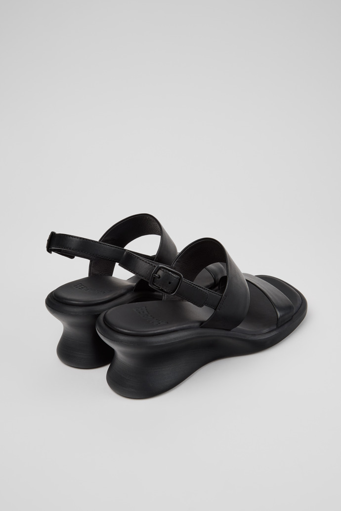 Louise Sandal Sandalias de piel negras para mujer.
