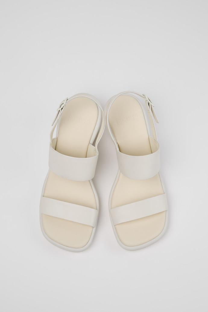 Louise Sandal Sandalias de piel blancas para mujer.