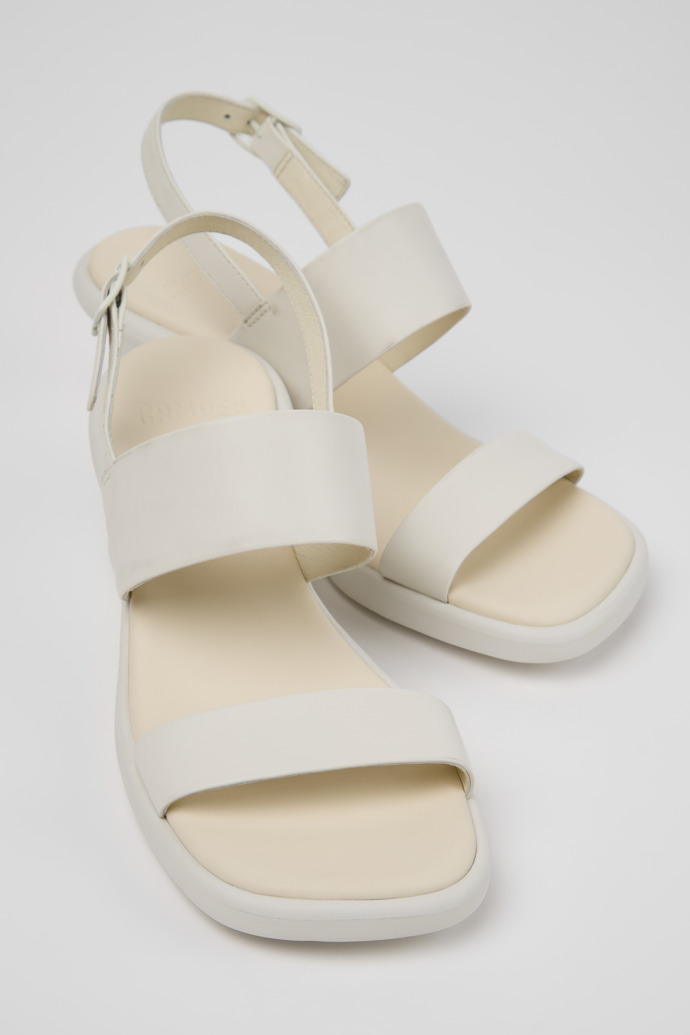 Louise Sandal Sandalias de piel blancas para mujer.