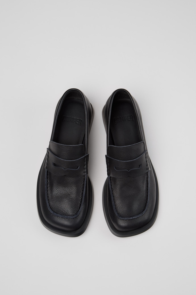 Donna Schwarze Ledermokassins Für Damen.