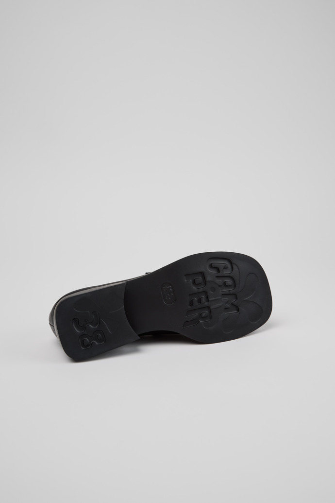 Donna Schwarze Ledermokassins Für Damen.