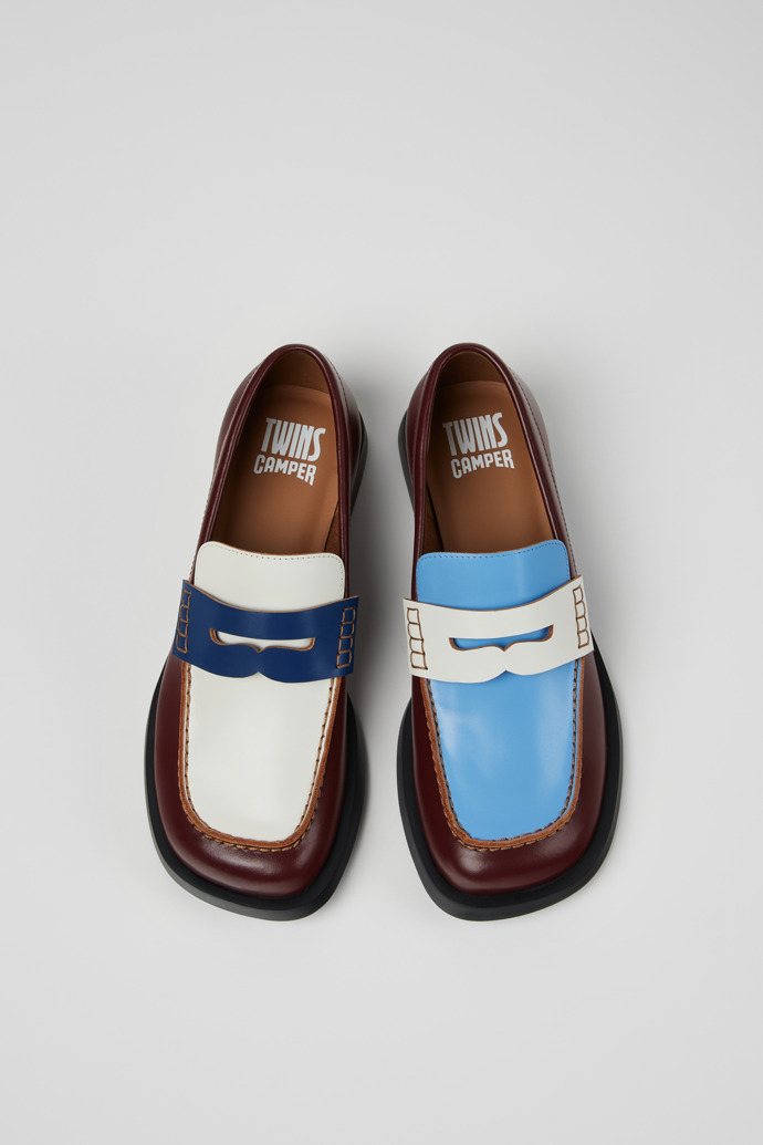 Twins Mehrfarbige Mokassins aus Leder Für Damen.