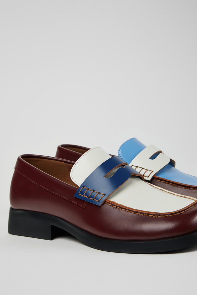 Twins Mehrfarbige Mokassins aus Leder Für Damen.