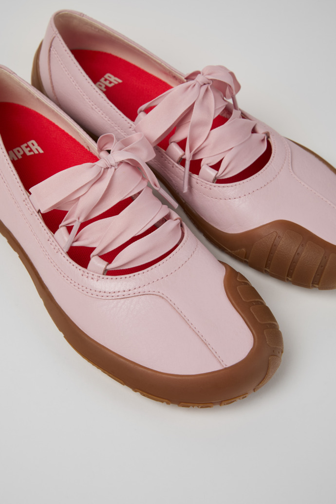 Peu Path+ Ballerines en cuir rose Pour femme.