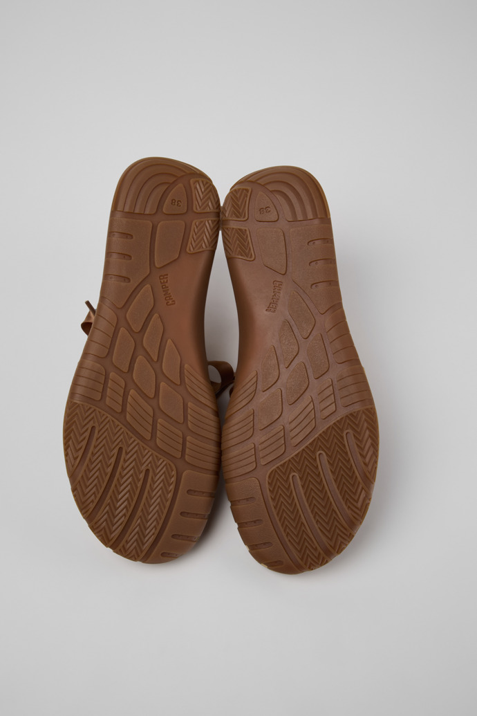 Peu Path+ Braune Lederballerinas für Damen.