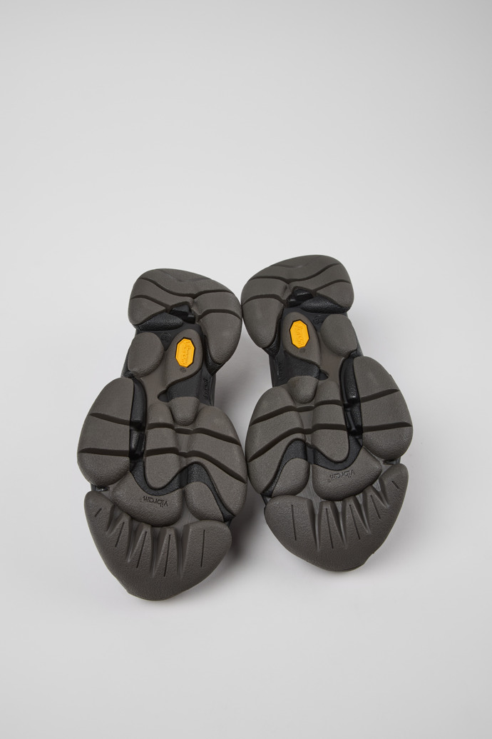 The soles of Karst 2 Black Leather Sneakers for Women.