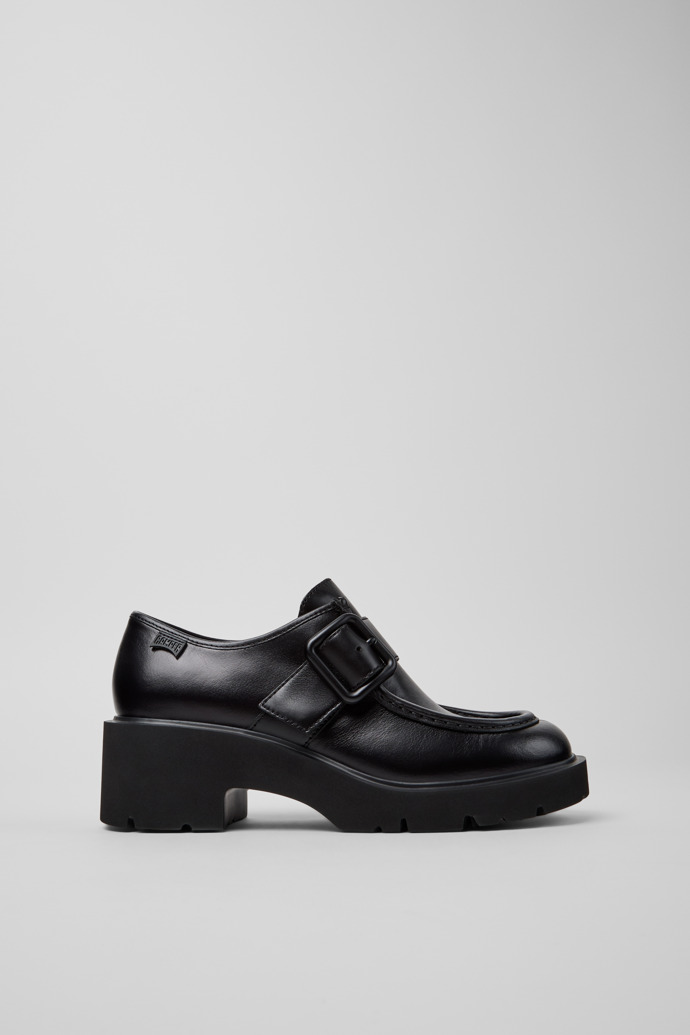 Milah Zapatos de piel negra para mujer.