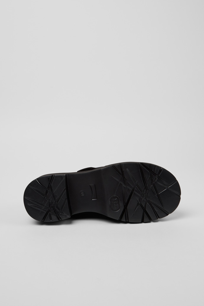 Milah Zapatos de piel negra para mujer.