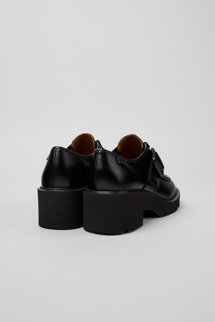 Milah Zapatos de piel negra para mujer.