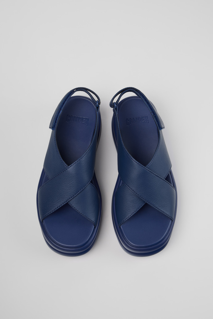 Pelotas Flota Up Blaue Ledersandalen Für Damen.